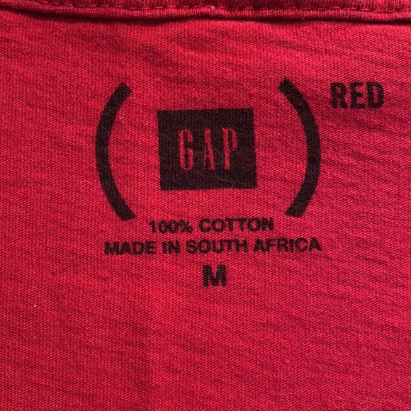 Gap Cropped Red Collection T-Shirt Sz:M - Picture 2 of 3